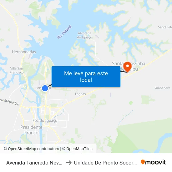 Avenida Tancredo Neves, 269 to Unidade De Pronto Socorro (Upa) map