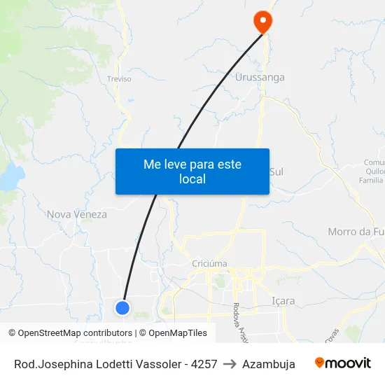 Rod.Josephina Lodetti Vassoler - 4257 to Azambuja map