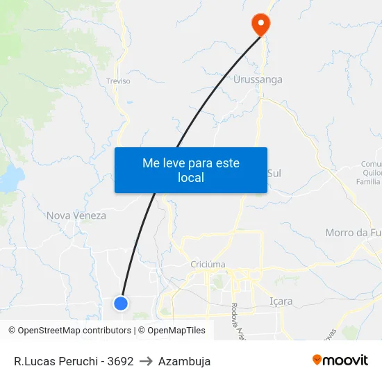 R.Lucas Peruchi - 3692 to Azambuja map