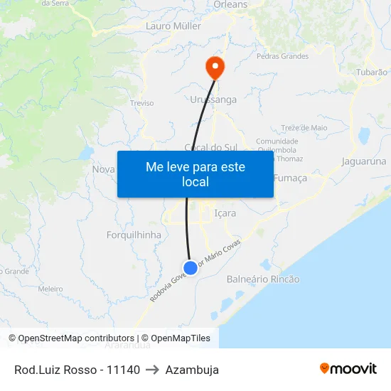 Rod.Luiz Rosso - 11140 to Azambuja map