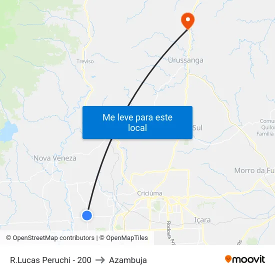 R.Lucas Peruchi - 200 to Azambuja map