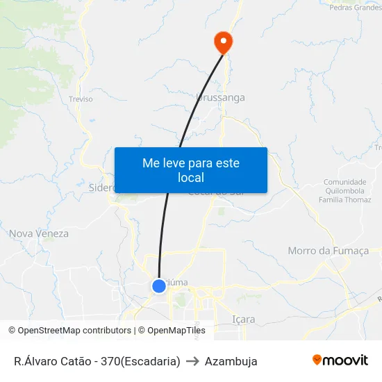 R.Álvaro Catão - 370(Escadaria) to Azambuja map