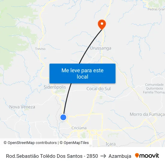 Rod.Sebastião Tolêdo Dos Santos - 2850 to Azambuja map