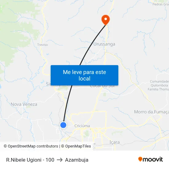 R.Nibele Ugioni - 100 to Azambuja map