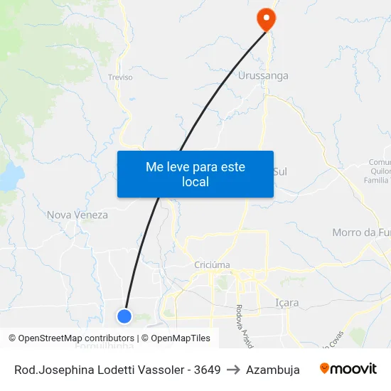 Rod.Josephina Lodetti Vassoler - 3649 to Azambuja map