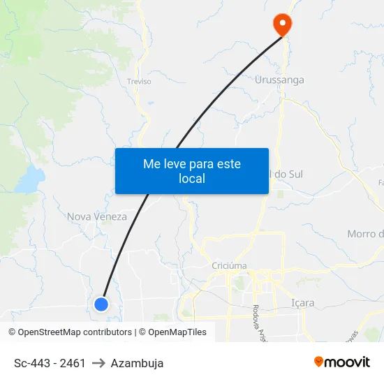 Sc-443 - 2461 to Azambuja map
