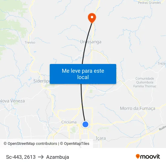 Sc-443, 2613 to Azambuja map