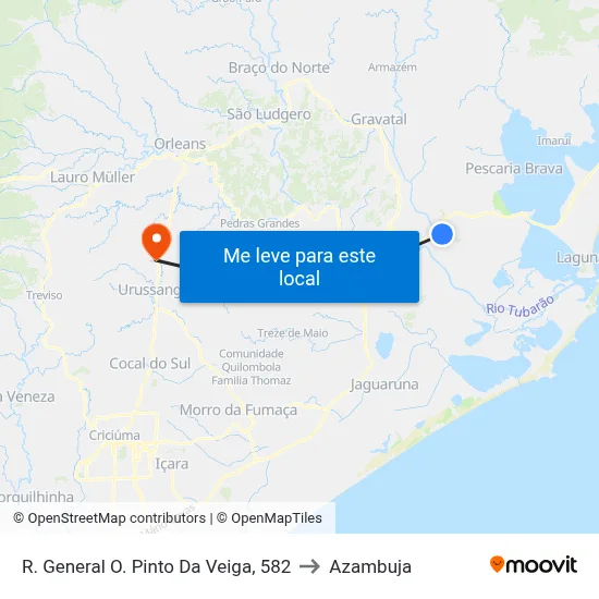 R. General O. Pinto Da Veiga, 582 to Azambuja map