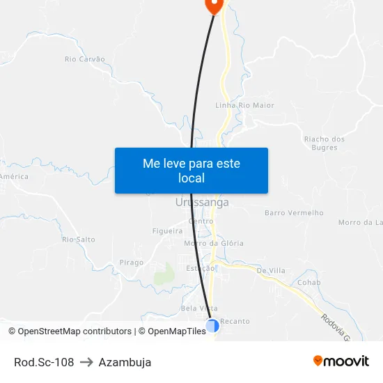 Rod.Sc-108 to Azambuja map