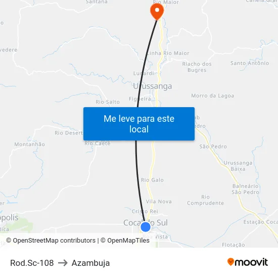 Rod.Sc-108 to Azambuja map