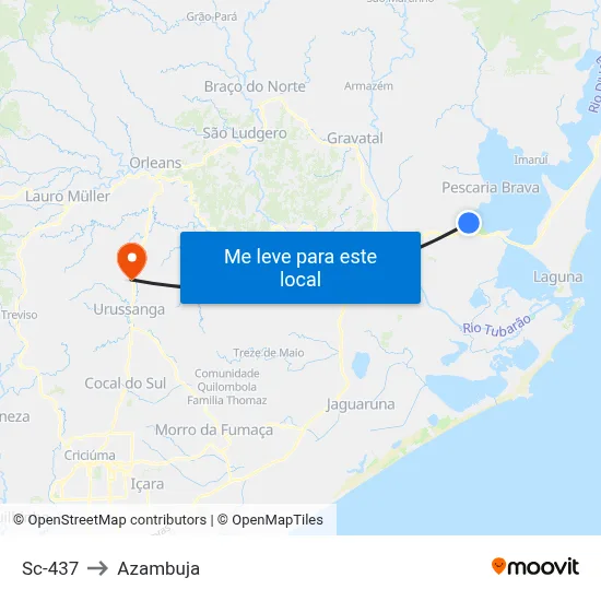 Sc-437 to Azambuja map
