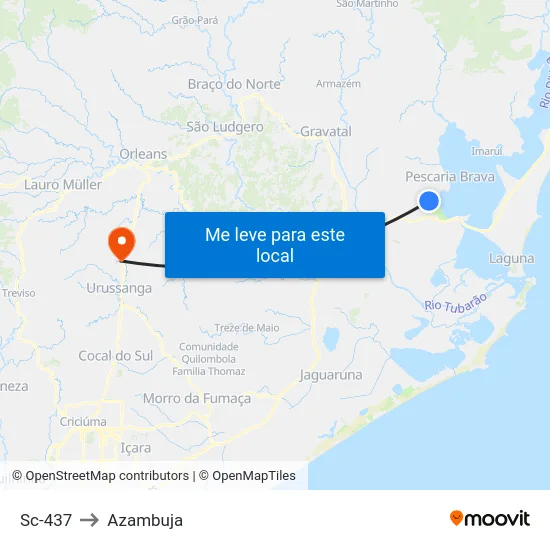 Sc-437 to Azambuja map