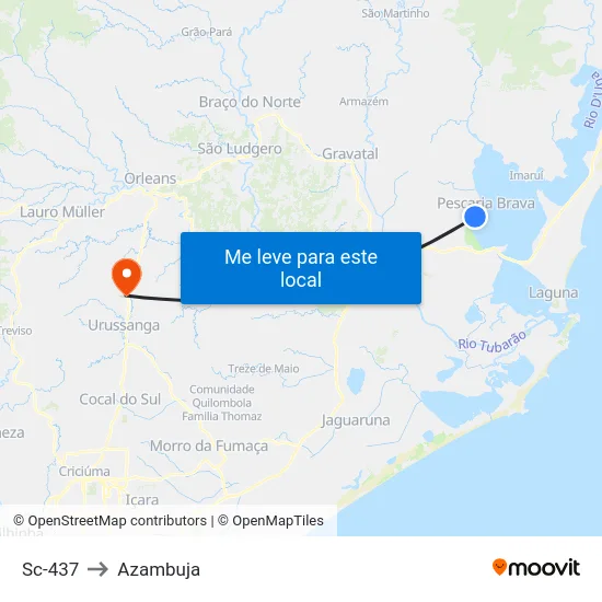 Sc-437 to Azambuja map