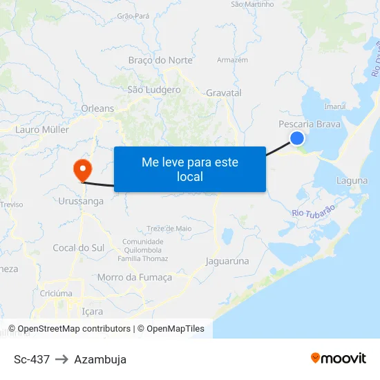 Sc-437 to Azambuja map