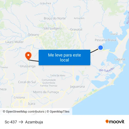 Sc-437 to Azambuja map
