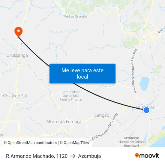R.Armando Machado, 1120 to Azambuja map