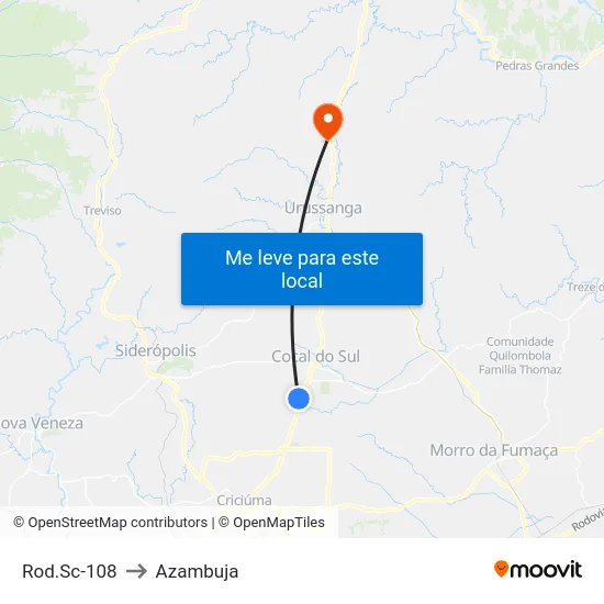 Rod.Sc-108 to Azambuja map