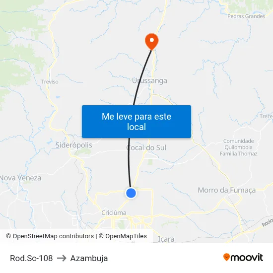 Rod.Sc-108 to Azambuja map