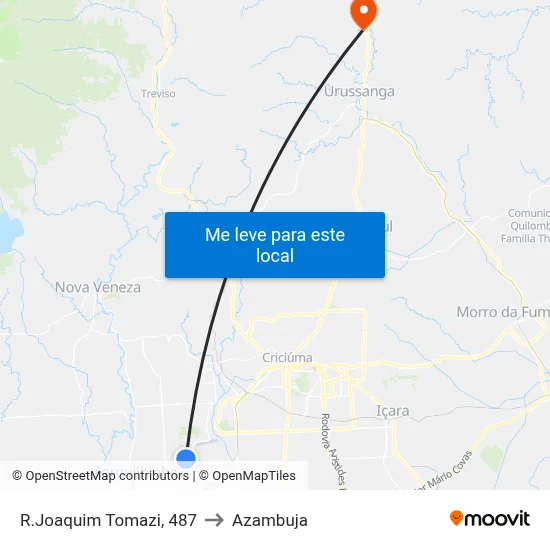 R.Joaquim Tomazi, 487 to Azambuja map