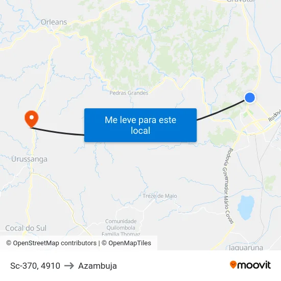 Sc-370, 4910 to Azambuja map
