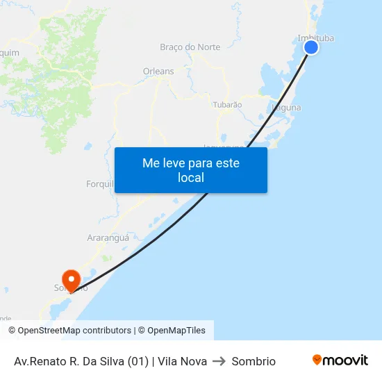 Av.Renato R. Da Silva (01) | Vila Nova to Sombrio map