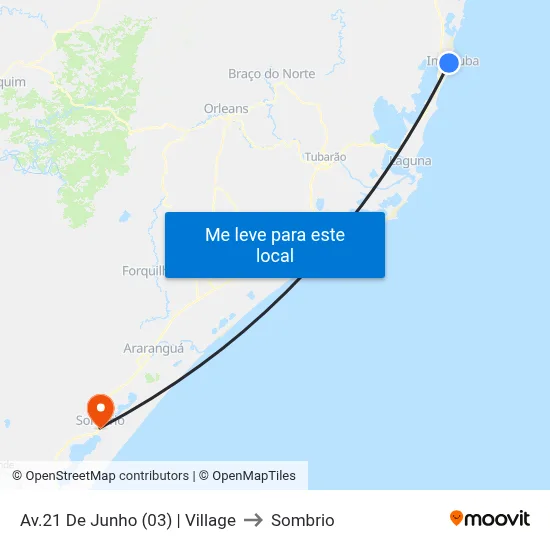 Av.21 De Junho (03) | Village to Sombrio map