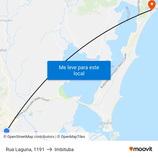 Rua Laguna, 1191 to Imbituba map