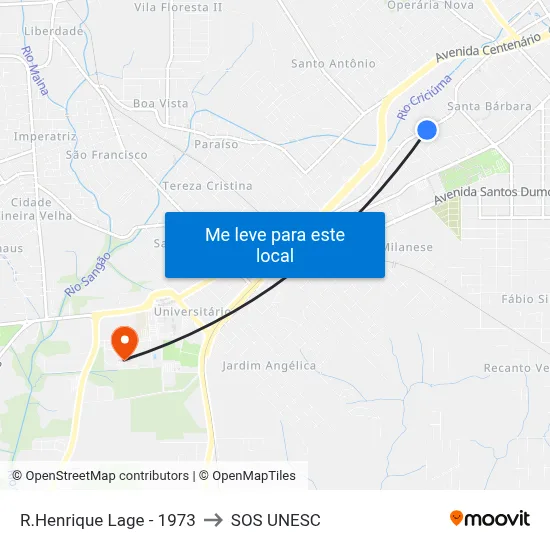 R.Henrique Lage - 1973 to SOS UNESC map