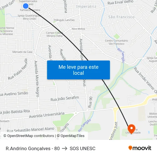 R.Andrino Gonçalves - 80 to SOS UNESC map