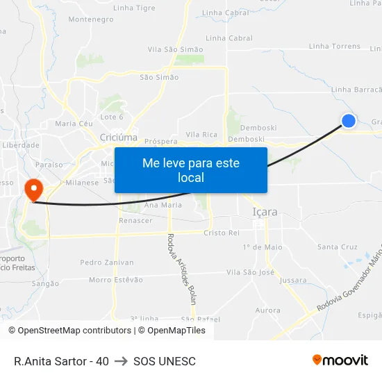 R.Anita Sartor - 40 to SOS UNESC map