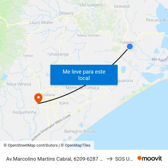 Av.Marcolino Martins Cabral, 6209-6287 - Ed. Minas Center to SOS UNESC map