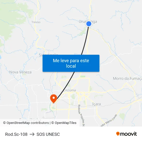 Rod.Sc-108 to SOS UNESC map