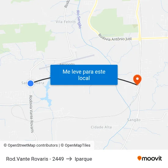 Rod.Vante Rovaris - 2449 to Iparque map