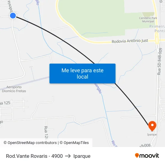 Rod.Vante Rovaris - 4900 to Iparque map