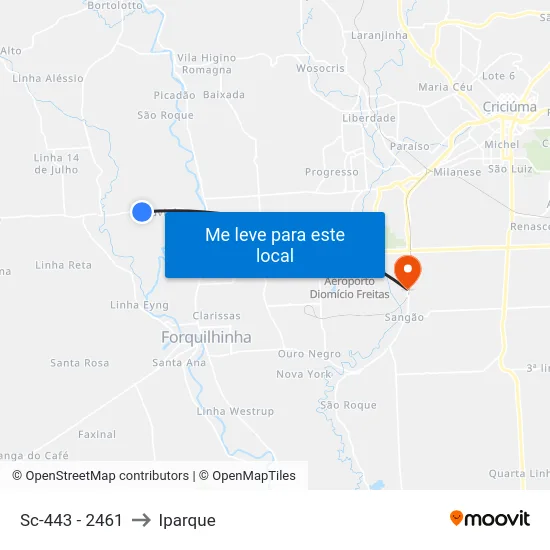 Sc-443 - 2461 to Iparque map