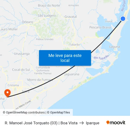 R. Manoel José Torquato (03) | Boa Vista to Iparque map