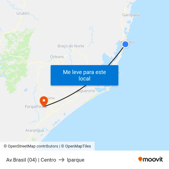 Av.Brasil (04) | Centro to Iparque map