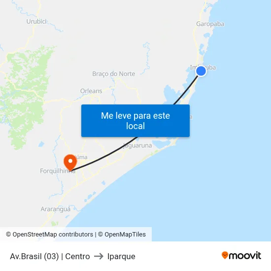 Av.Brasil (03) | Centro to Iparque map