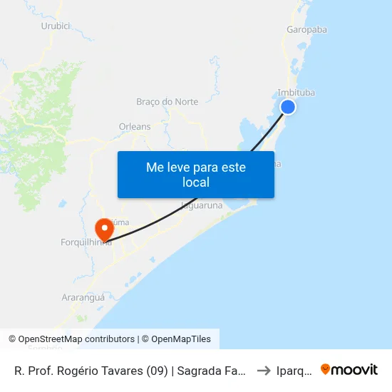 R. Prof. Rogério Tavares (09) | Sagrada Família to Iparque map