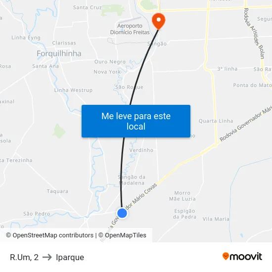 R.Um, 2 to Iparque map