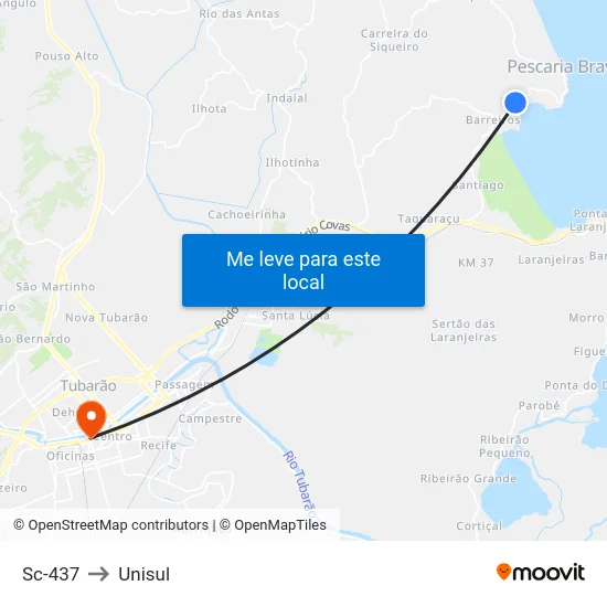 Sc-437 to Unisul map