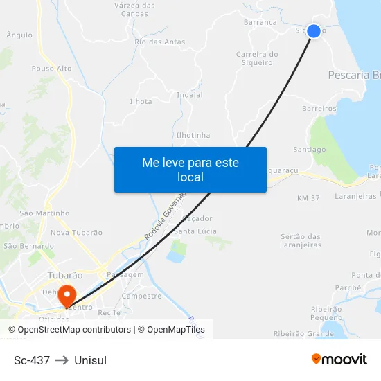 Sc-437 to Unisul map