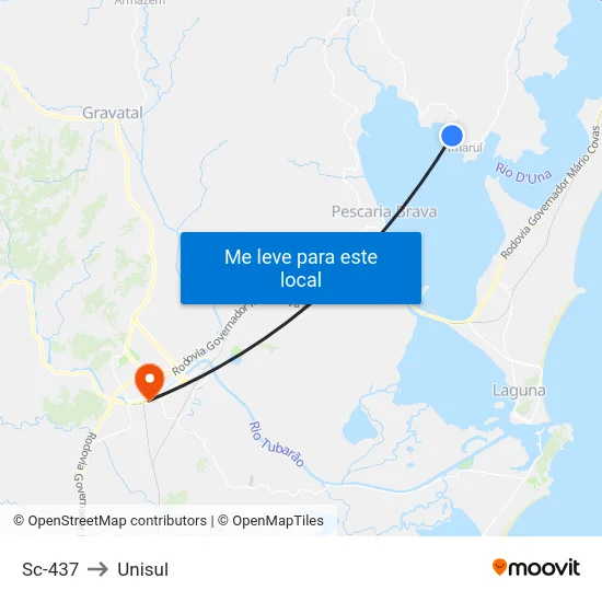 Sc-437 to Unisul map