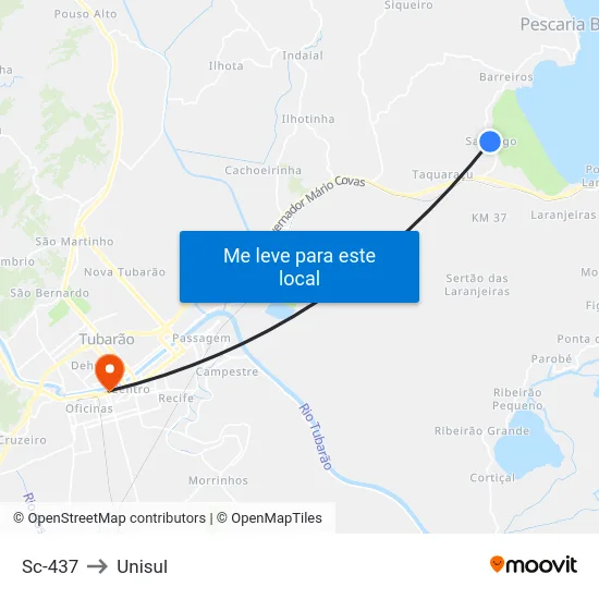Sc-437 to Unisul map
