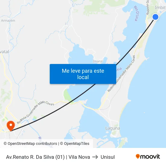 Av.Renato R. Da Silva (01) | Vila Nova to Unisul map