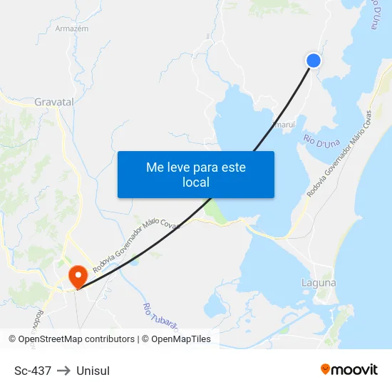 Sc-437 to Unisul map