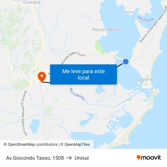 Av.Giocondo Tasso, 1508 to Unisul map