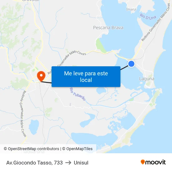 Av.Giocondo Tasso, 733 to Unisul map