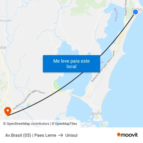 Av.Brasil (05) | Paes Leme to Unisul map