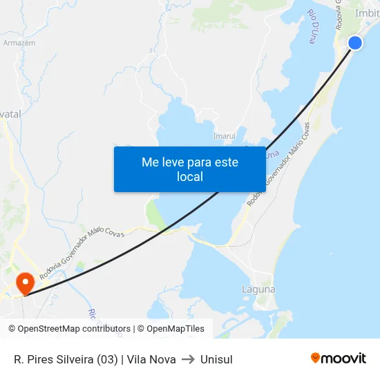 R. Pires Silveira (03) | Vila Nova to Unisul map
